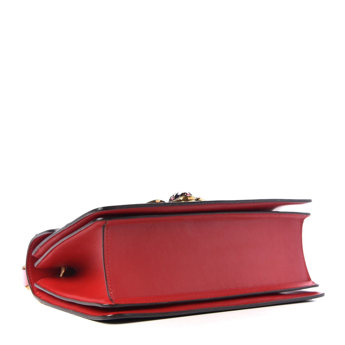 Calfskin Sylvie Web Small Queen Margaret Top Handle Bag Blue Agata Hibiscus Red Mystic White Sugar Pink