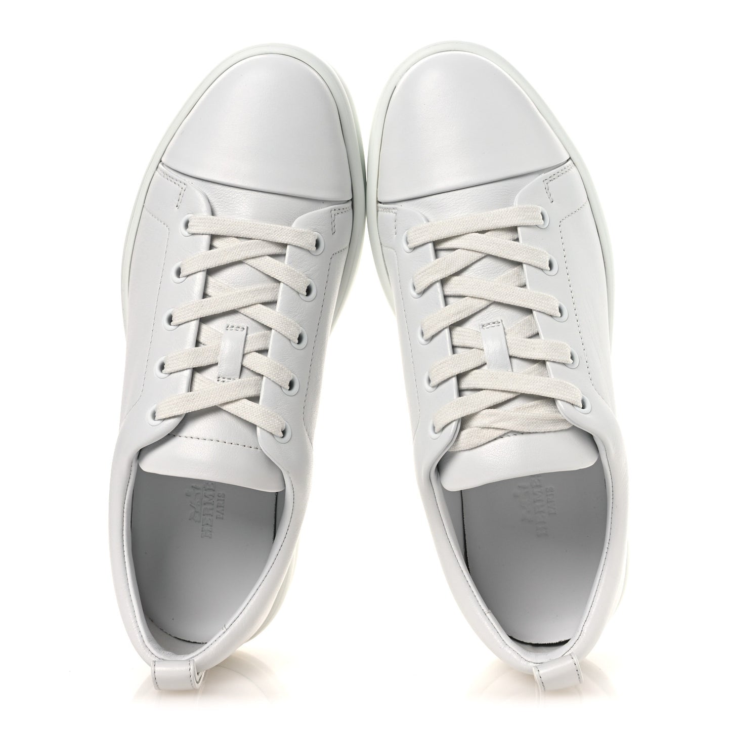 Calfskin Womens Happy Sneakers 38 White