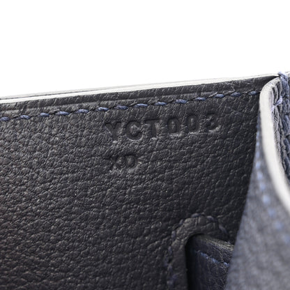 Hermes Togo Kelly Depeches 25 Pouch Bleu Nuit 7 of 11