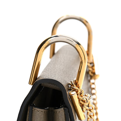 Chloe Grained Lambskin Mini Drew Shoulder Bag Motty Grey 14 of 15