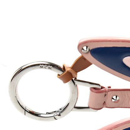 MCM Visetos Calfskin Rabbit Key Ring Pink 4 of 5