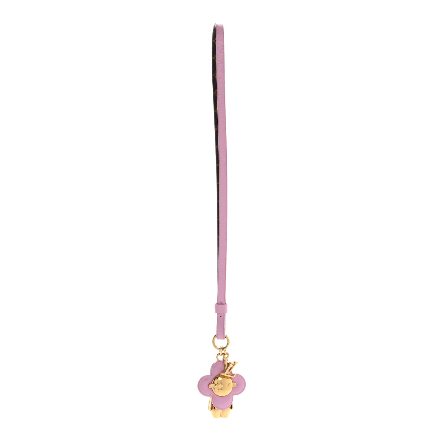 Louis Vuitton Calfskin Monogram Mini Vivienne Bag Charm Pink