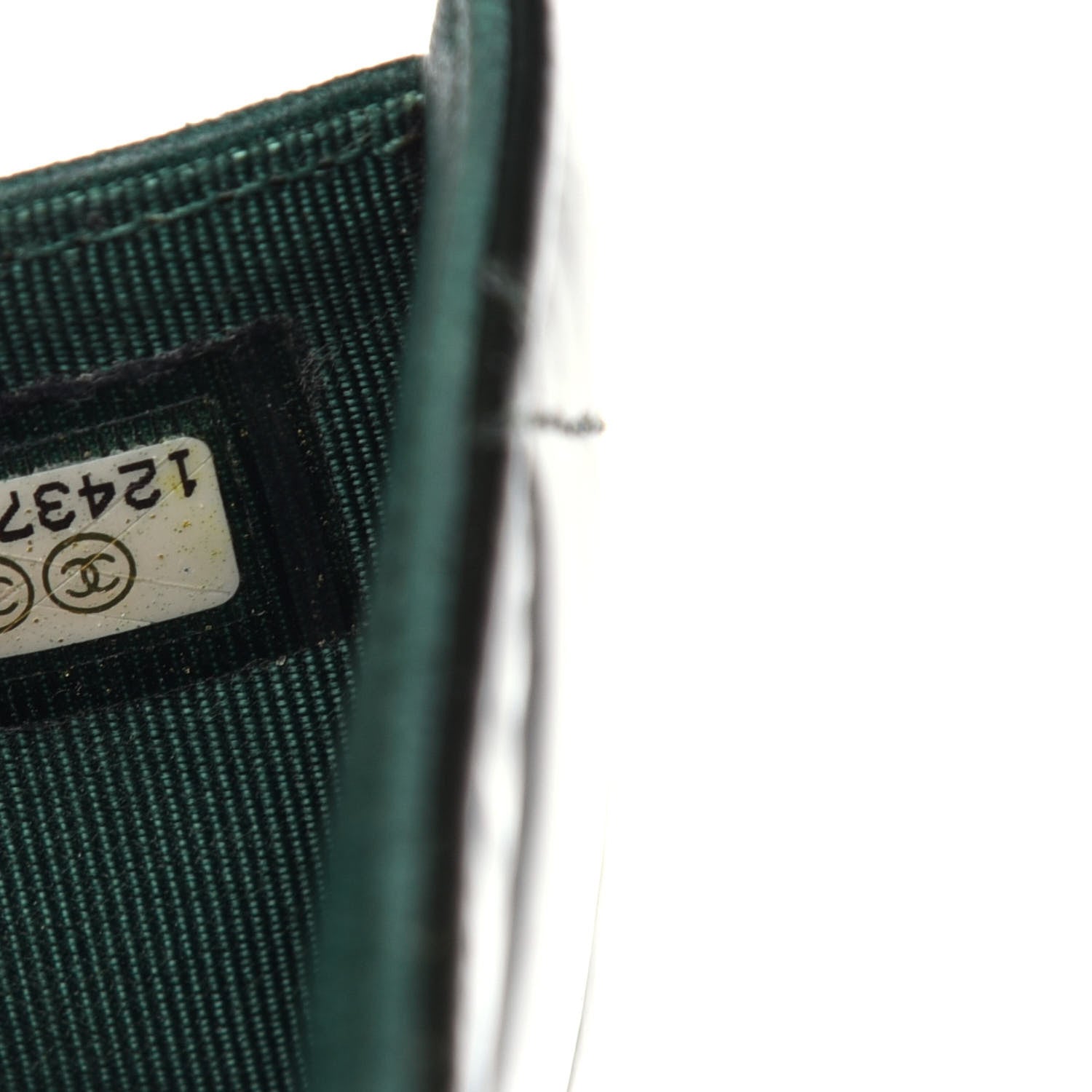 Chanel Patent Quilted Large Flap Wallet Green 9 of 9