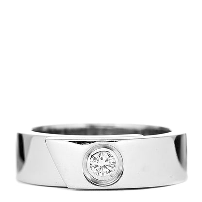 Cartier 18K White Gold Diamond Anniversary Band Ring 48 4.5 1 of 4