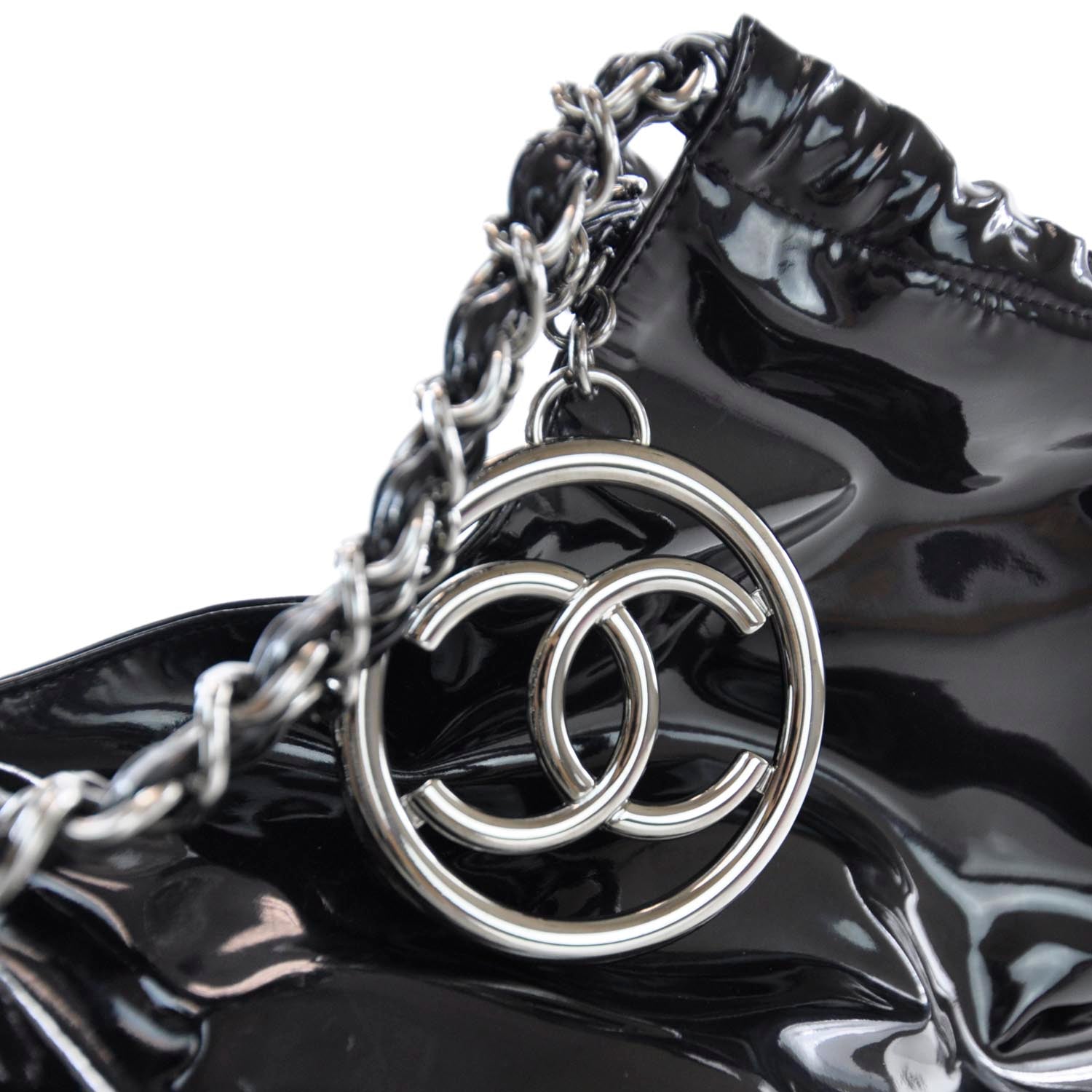 Chanel Vinyl XL Coco Cabas Black 4 of 7