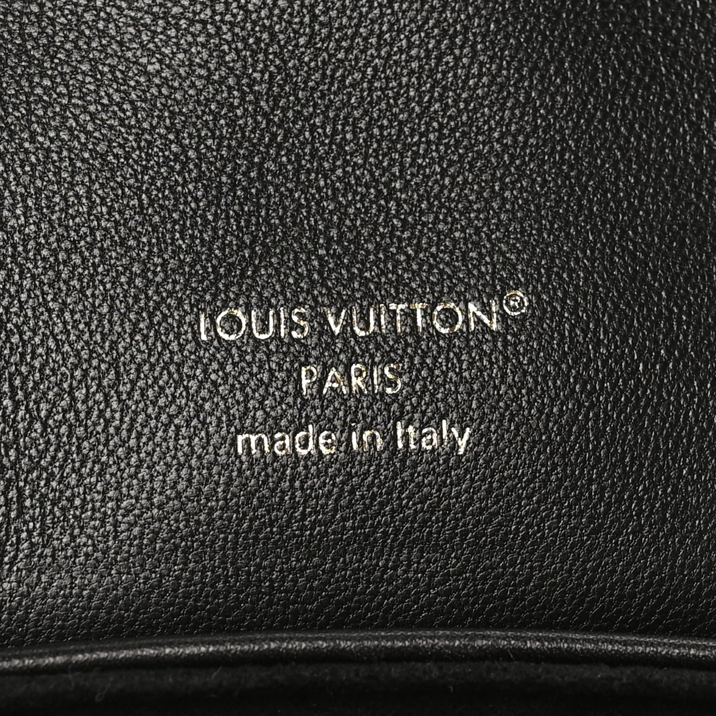 Lambskin Embossed Monogram Coussin Mini Backpack Black