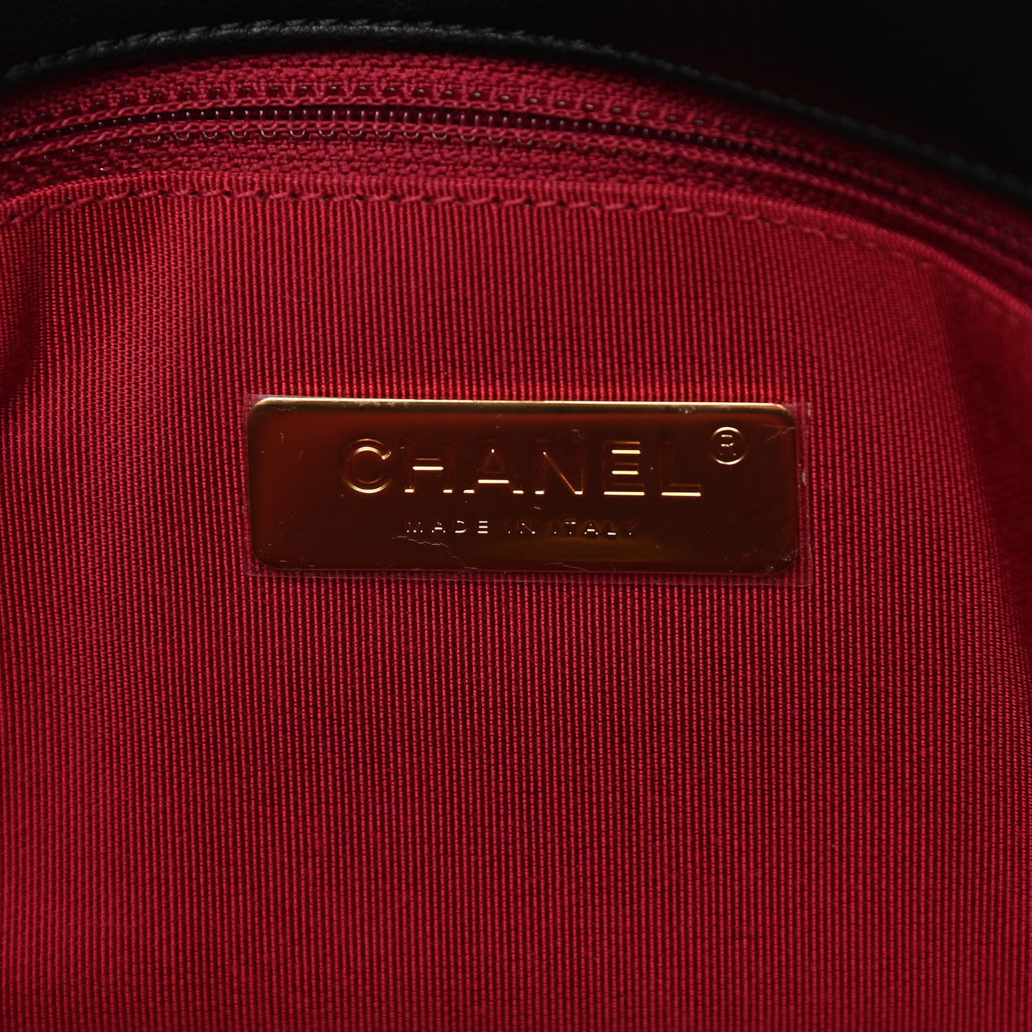 Goatskin Quilted Medium Chanel 19 Flap Black