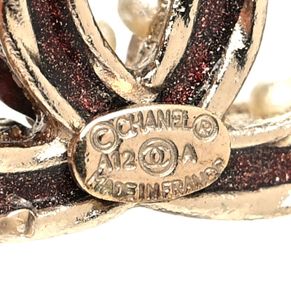 Chanel Metal Bead CC Earrings Gold 4 of 5