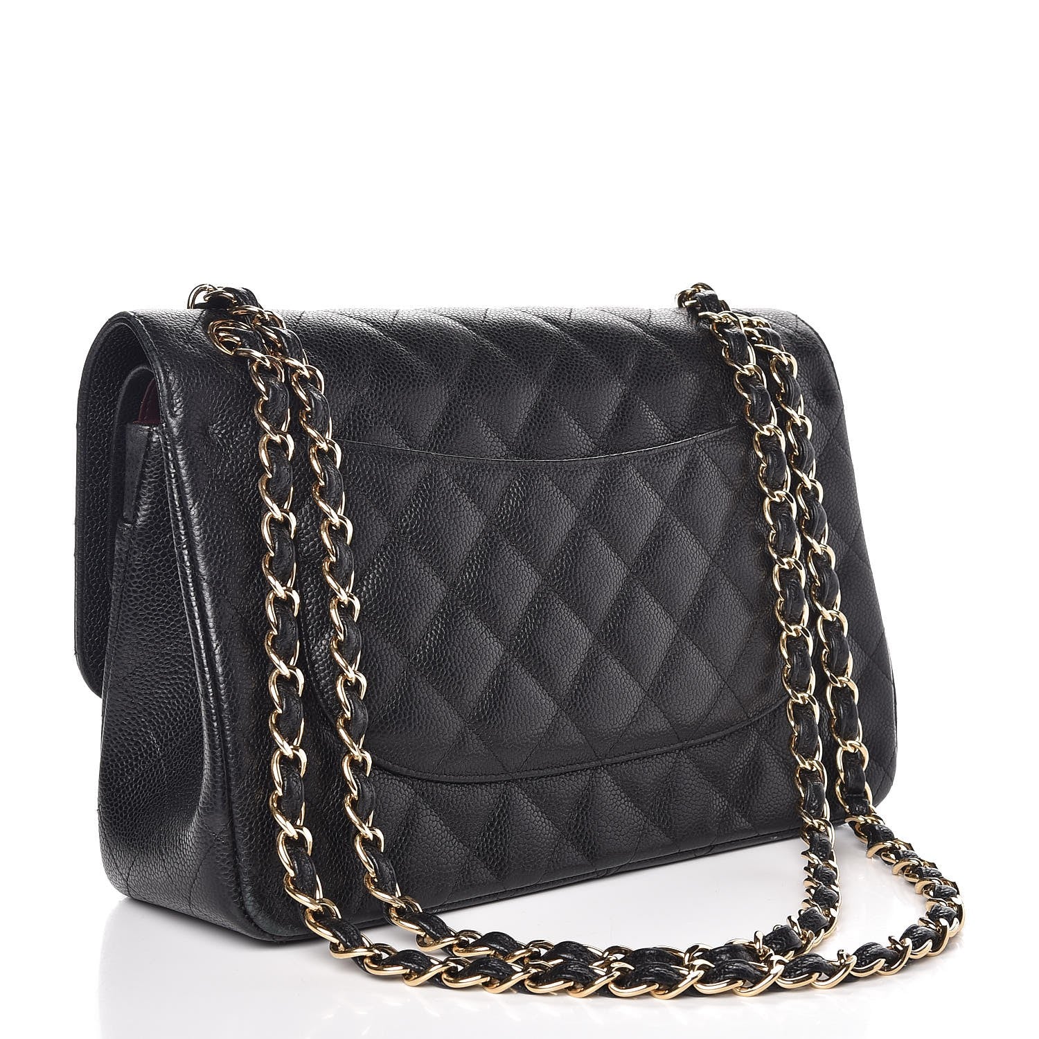 Chanel Caviar Quilted Jumbo Double Flap Black 4 of 13