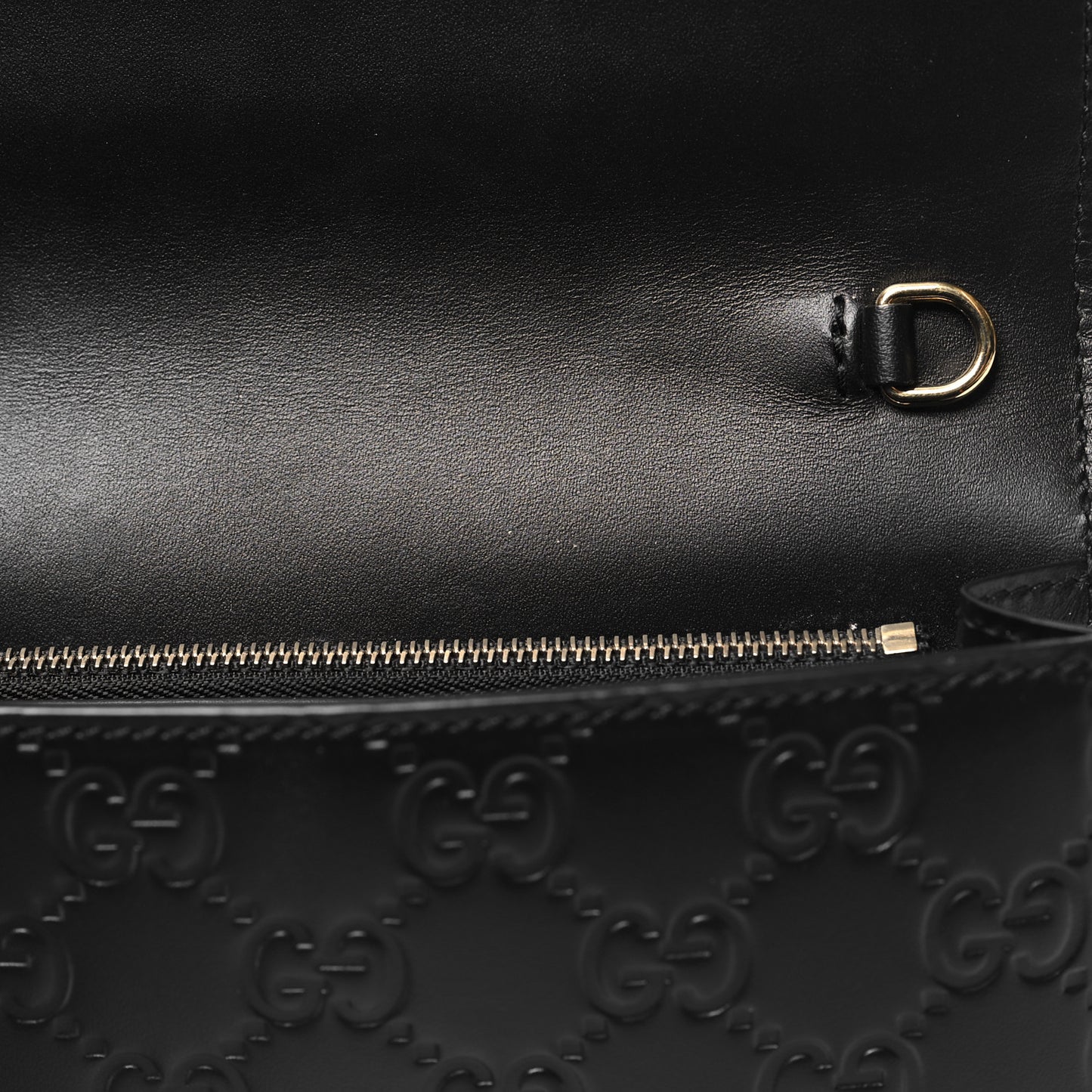 Guccissima Icon Chain Wallet Black