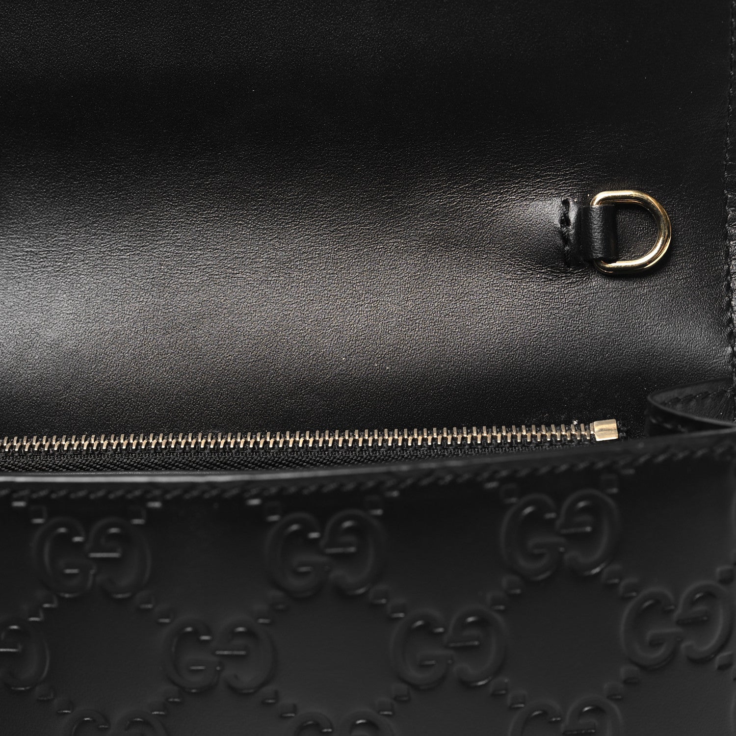 Gucci Guccissima Icon Chain Wallet Black 11 of 11