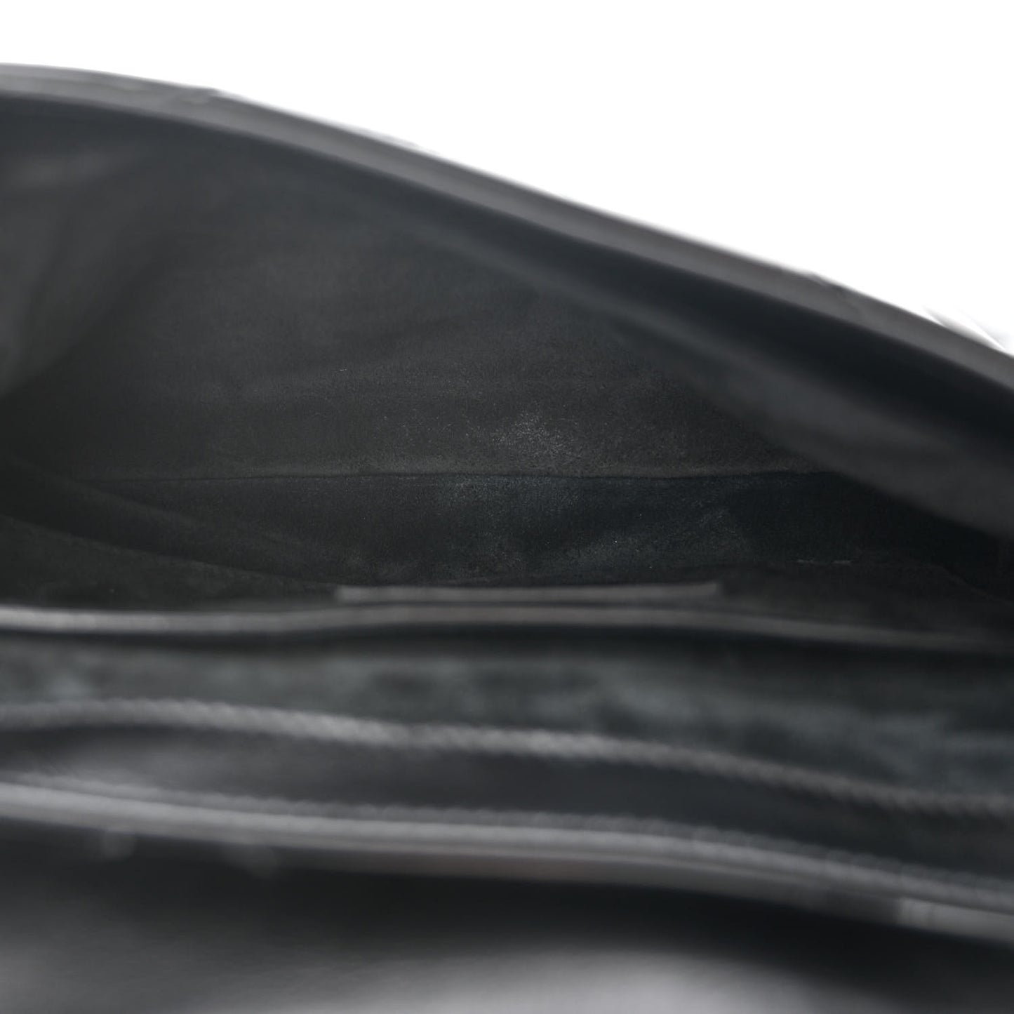Patent Quilted Le 57 Diamond Shoulder Bag Black