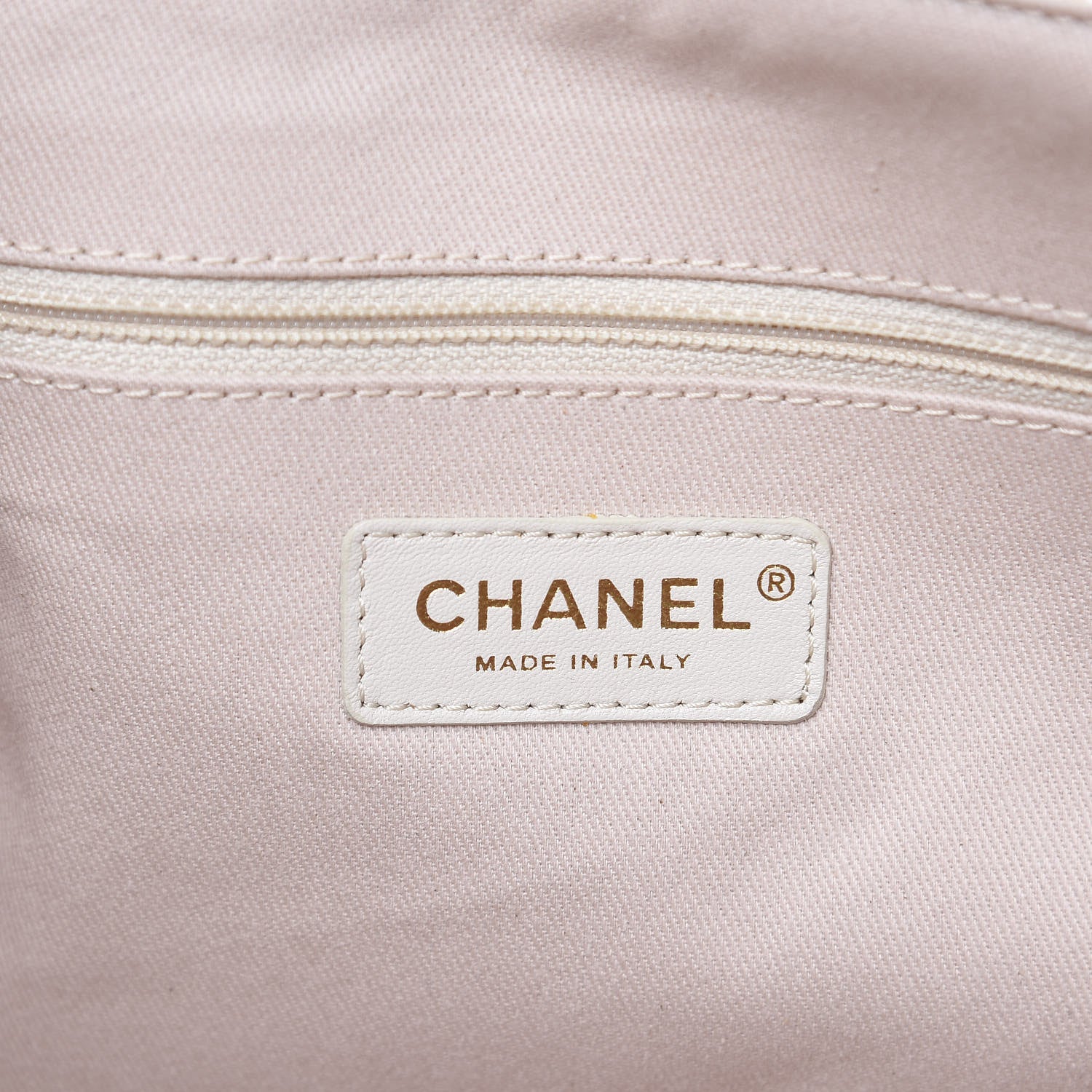 Chanel Canvas Large Deauville Tote Light Beige 7 of 11