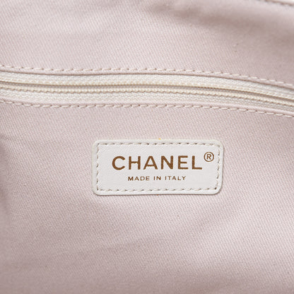 Chanel Canvas Large Deauville Tote Light Beige 7 of 11