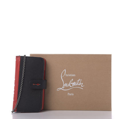 Christian Louboutin Calfskin Loubiflap iPhone 11 Pro Case Black Red 8 of 8