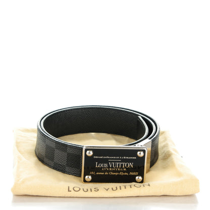 Louis Vuitton Damier Graphite 35mm LV Inventeur Reversible Belt 90 36 8 of 8