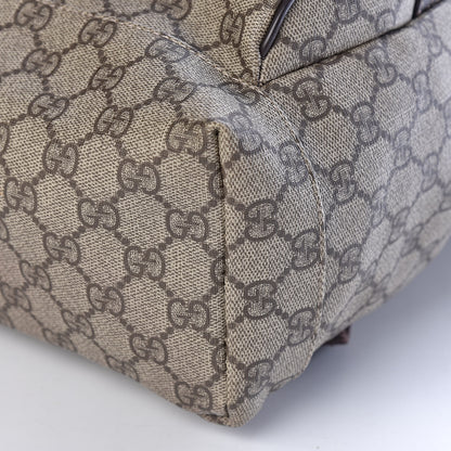 Gucci GG Supreme Monogram Medium Single Buckle Rucksack Backpack Beige Ebony Brown 11 of 11