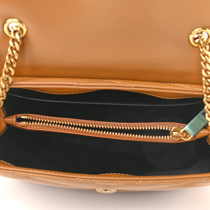 Saint Laurent Calfskin Y Quilted Monogram Small Loulou Chain Satchel Dark Natural 7 of 11