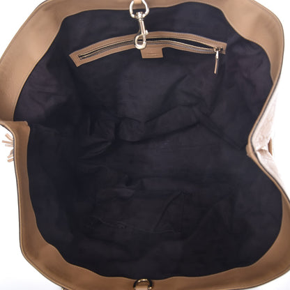 Gucci Guccissima Large Tassel Tote Beige 5 of 11