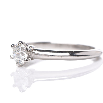 Tiffany Platinum Diamond .34ct Solitaire Engagement Ring 47 4.25 6 of 7