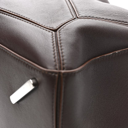 Loewe Nappa Lambskin Large Featherlight Puzzle Bag Dark Chestnut 11 of 15