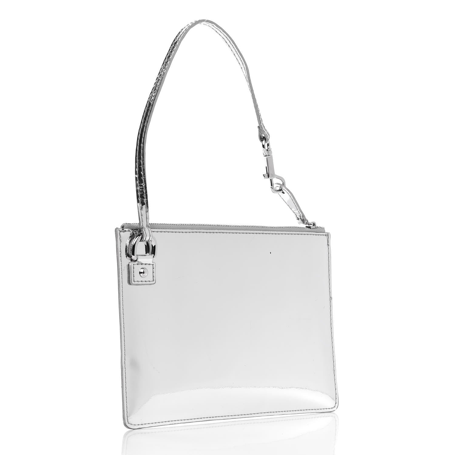 Louis Vuitton Monogram Miroir Inventeur Pochette Plat Silver 4 of 9