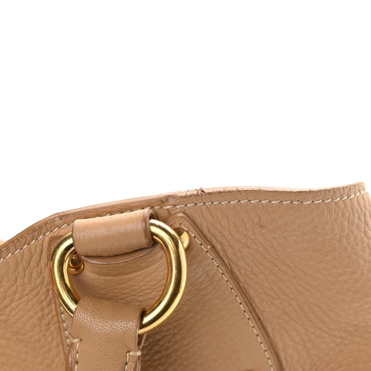 Vitello Daino Pushlock Tote Sughero