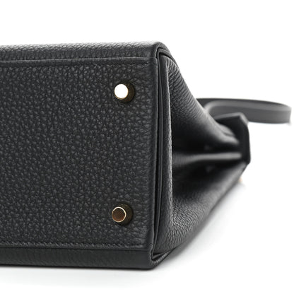 Hermes Togo Matte Alligator Kelly Retourne Touch 28 Black 6 of 10