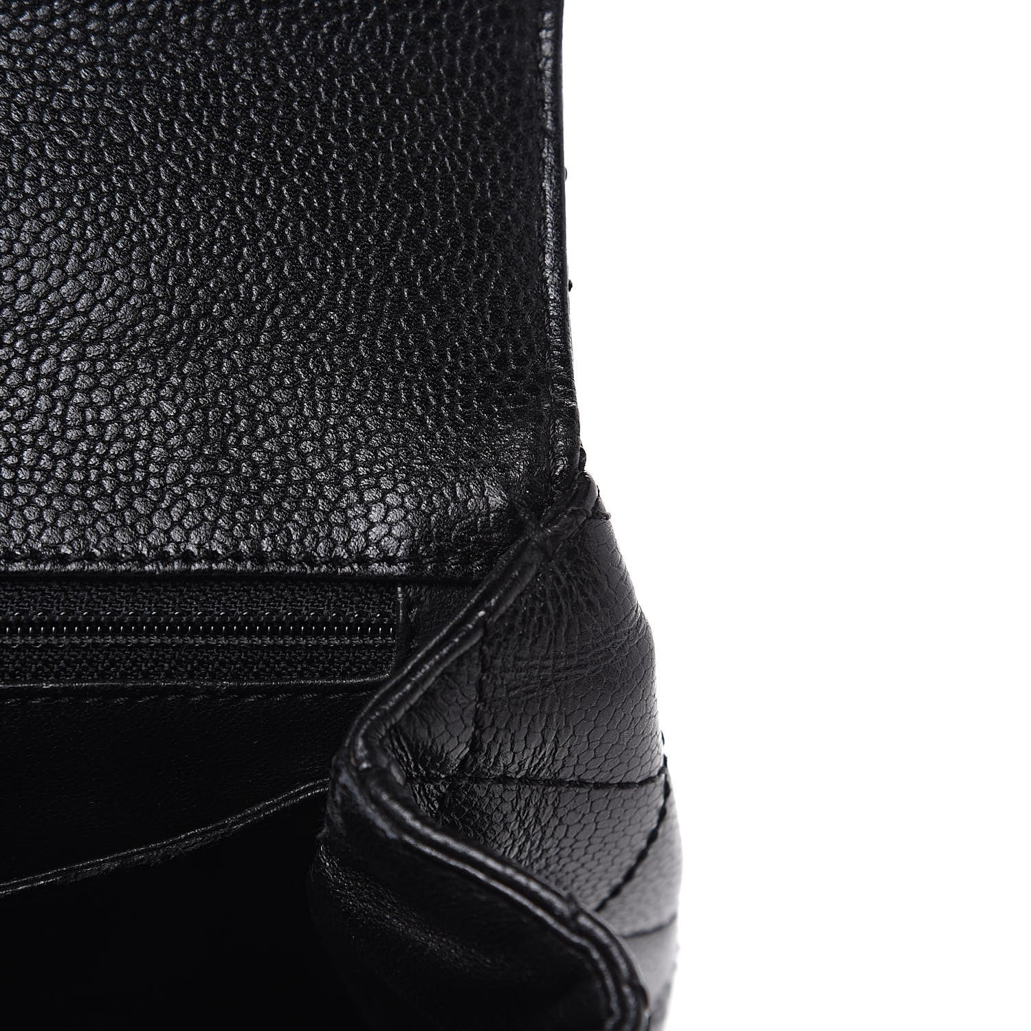 Chanel Caviar Quilted Jumbo Kelly Flap Black 14 of 15