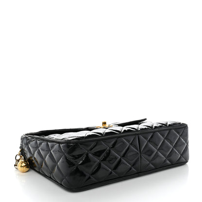 Chanel Patent Quilted CC Camera Case Black 4 of 14