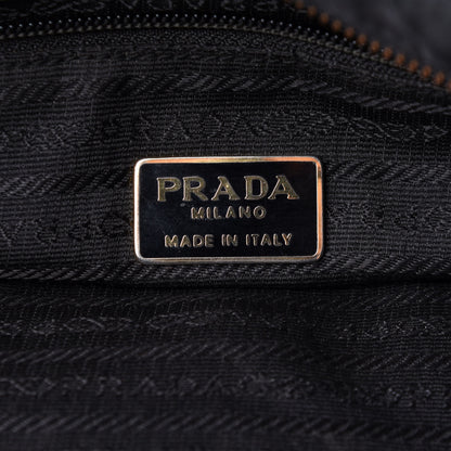 Prada Nylon Tessuto Quilted Shoulder Bag Black 7 of 13
