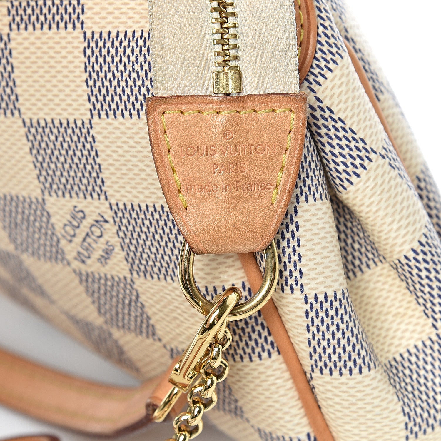 Louis Vuitton Damier Azur Eva Clutch 6 of 13