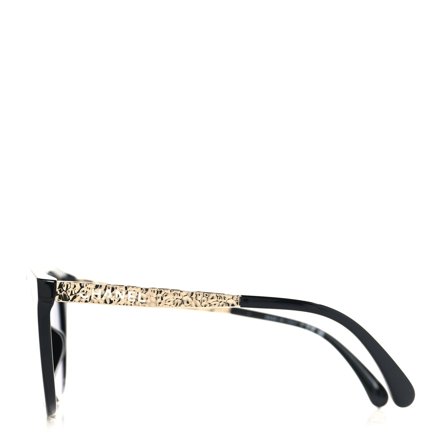 Acetate Metal Pantos Sunglasses 5440-A Black Gold