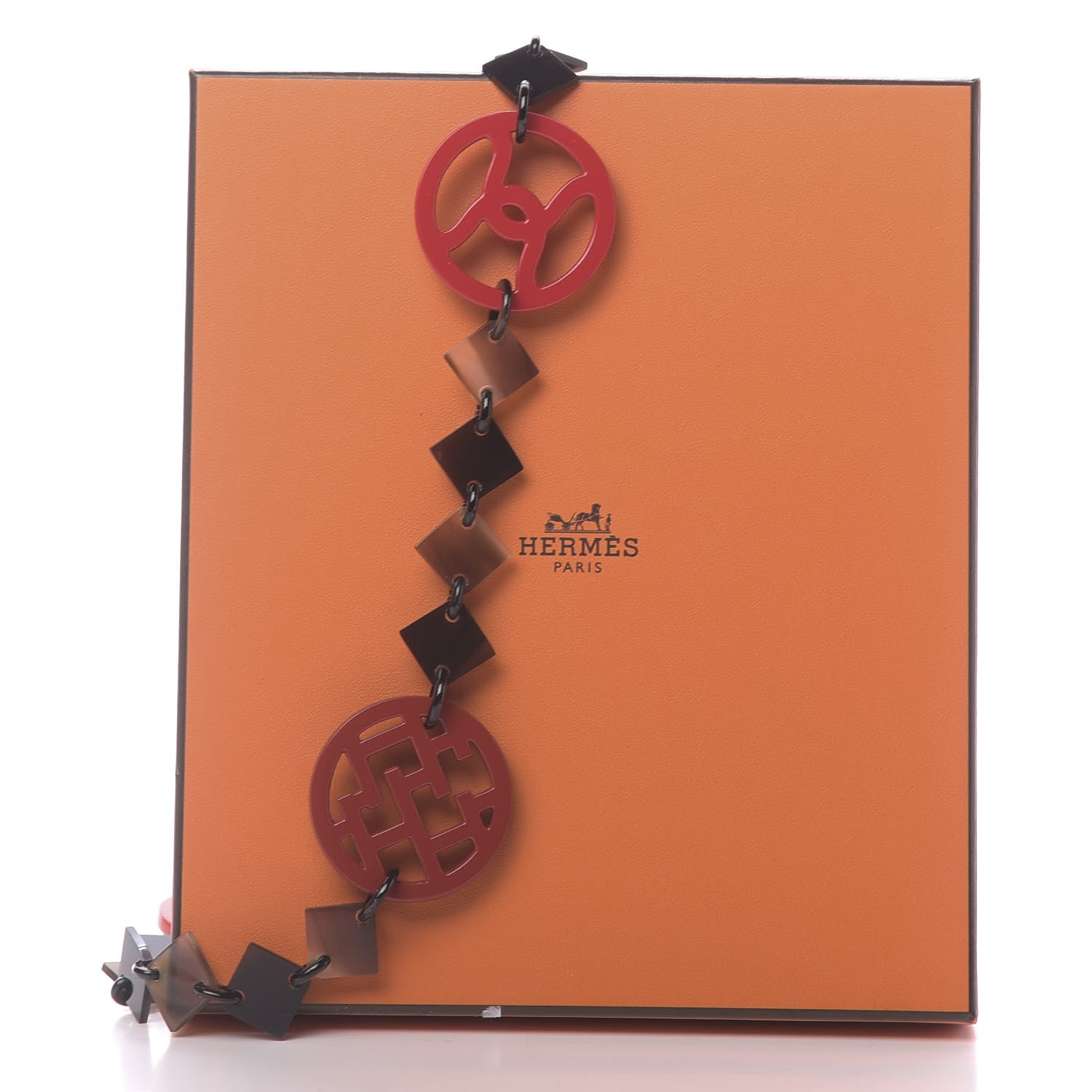 Hermes Buffalo Horn Lacquer Deva Necklace 6 of 6