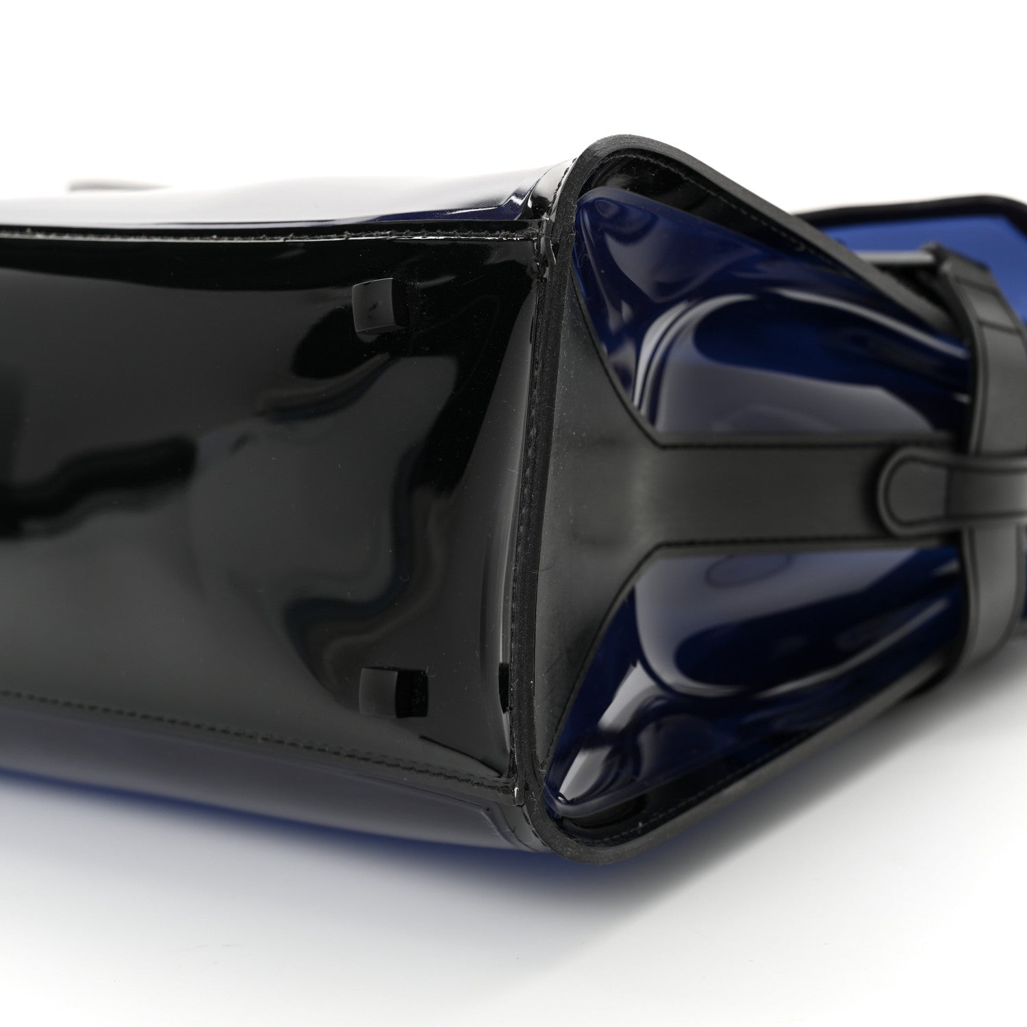 Delvaux PVC Tempete GM Dark Night Satchel Blue De Prusse 9 of 10