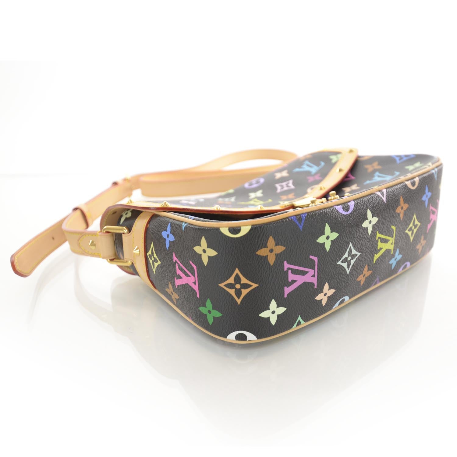 Louis Vuitton Monogram Multicolor Sologne Black 4 of 7