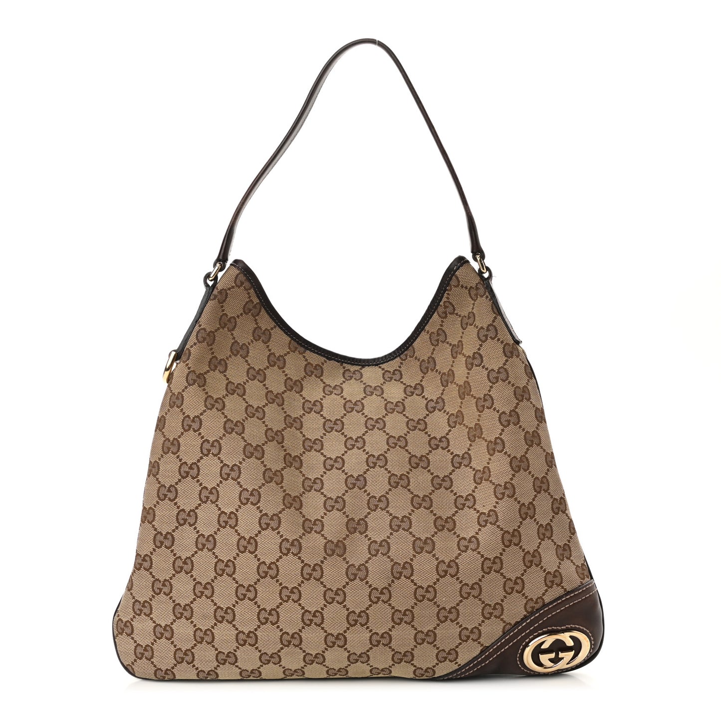 Monogram Medium New Britt Hobo Dark Brown