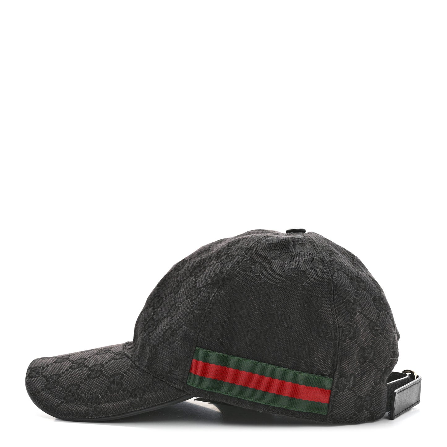 Monogram Web Baseball Hat L Black