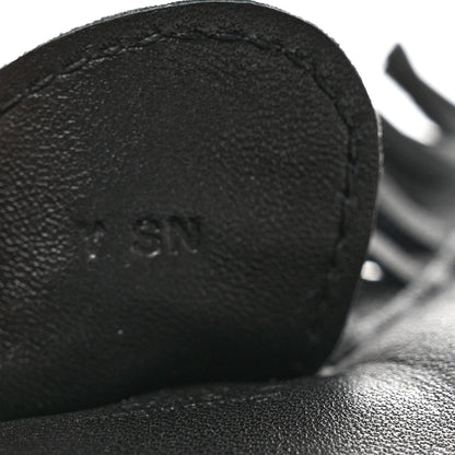 Hermes Milo Lambskin Matte Alligator Touch Grigri Rodeo Horse Bag Charm MM So Black 3 of 5