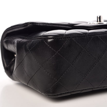 Chanel Lambskin Quilted Mini Rectangular Flap Black 5 of 10
