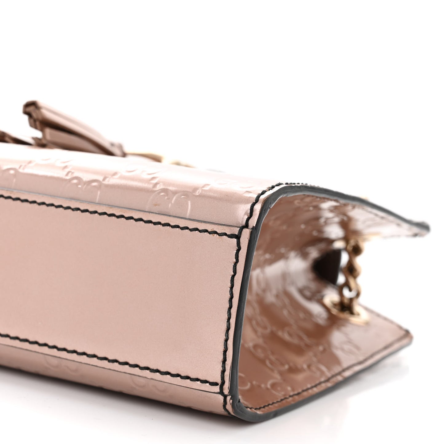 Shine Guccissima Small Emily Chain Shoulder Bag Dark Cipria
