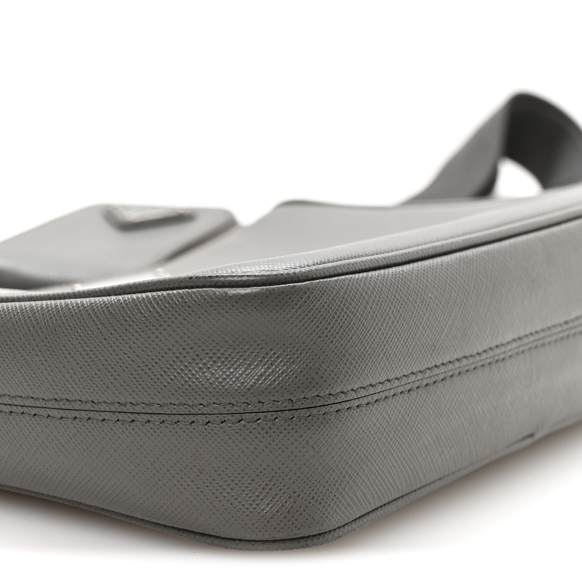 Saffiano Travel Pocket Zippered Shoulder Bag Marmo