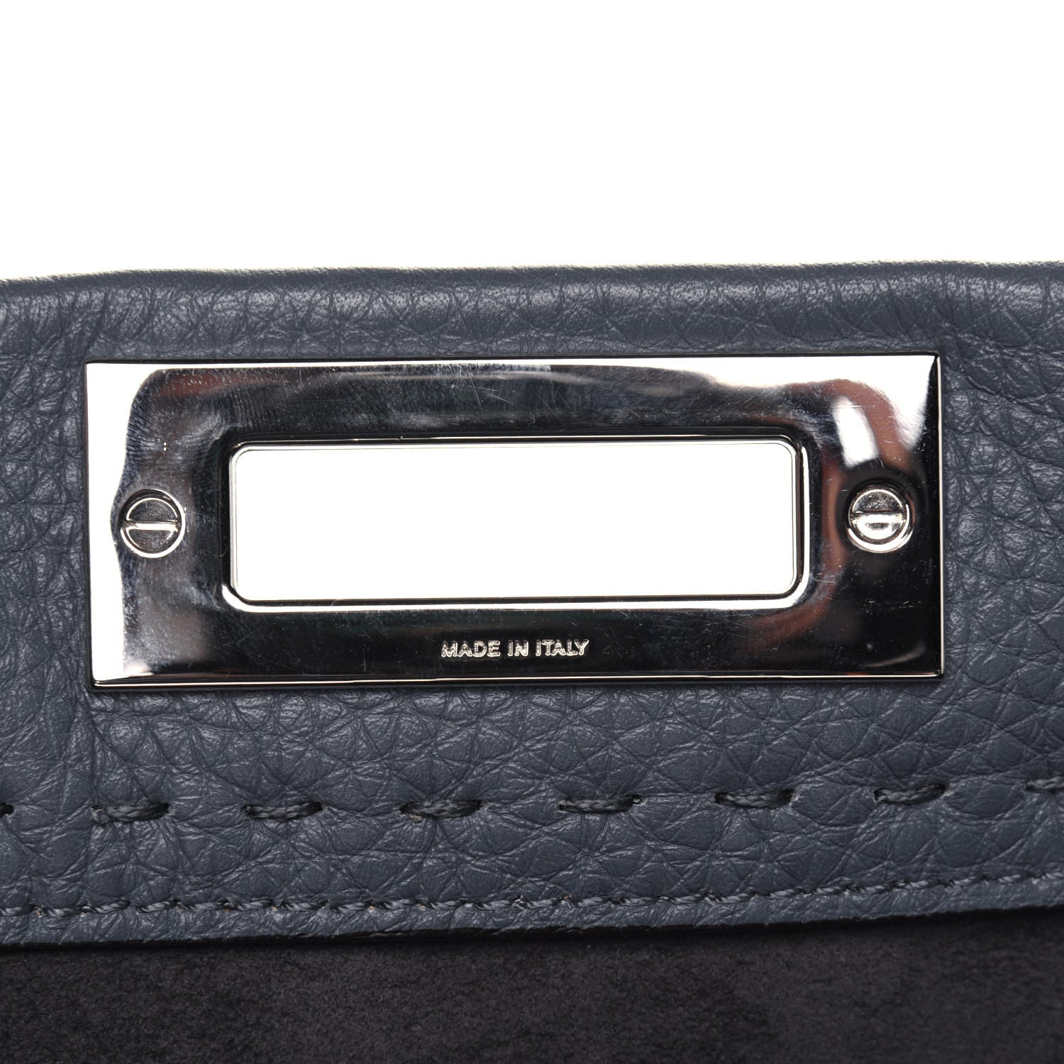 Fendi Cuoio Romano Selleria Elaphe Lace Up Medium Peekaboo Iconic Satchel Tempesta 9 of 16