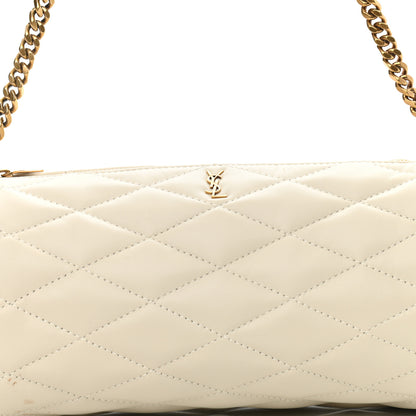 Saint Laurent Lambskin Monogram Small Sade Tube Bag Blanc Vintage 8 of 11