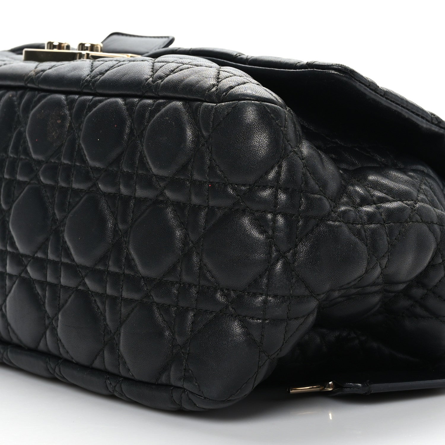 Christian Dior Lambskin Cannage Large New Lock Flap Black 8 of 8