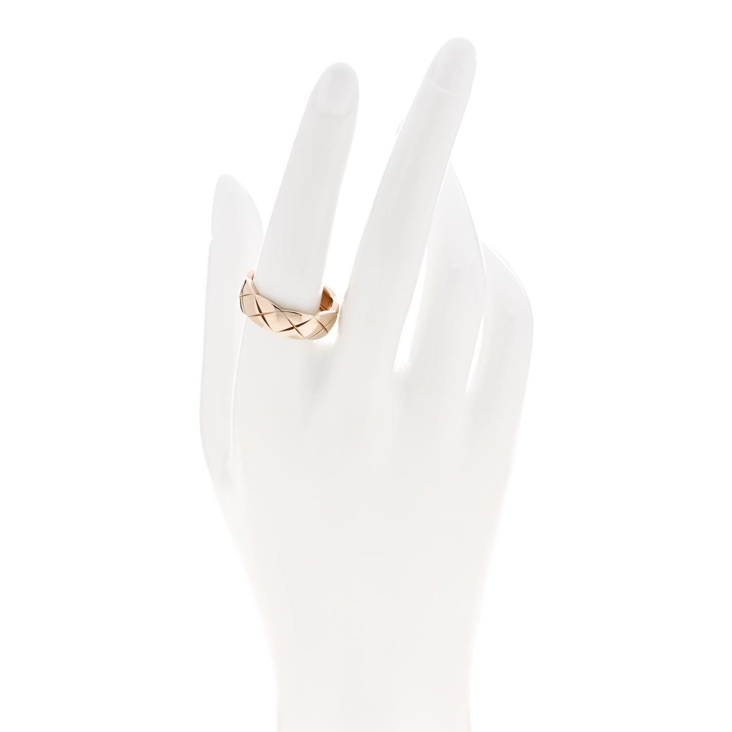 18K Beige Gold Small Coco Crush Ring 58 8.5