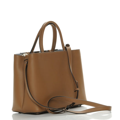 Fendi Vitello Dolce Century Petite 2Jours Tote Sand Polvere 4 of 8