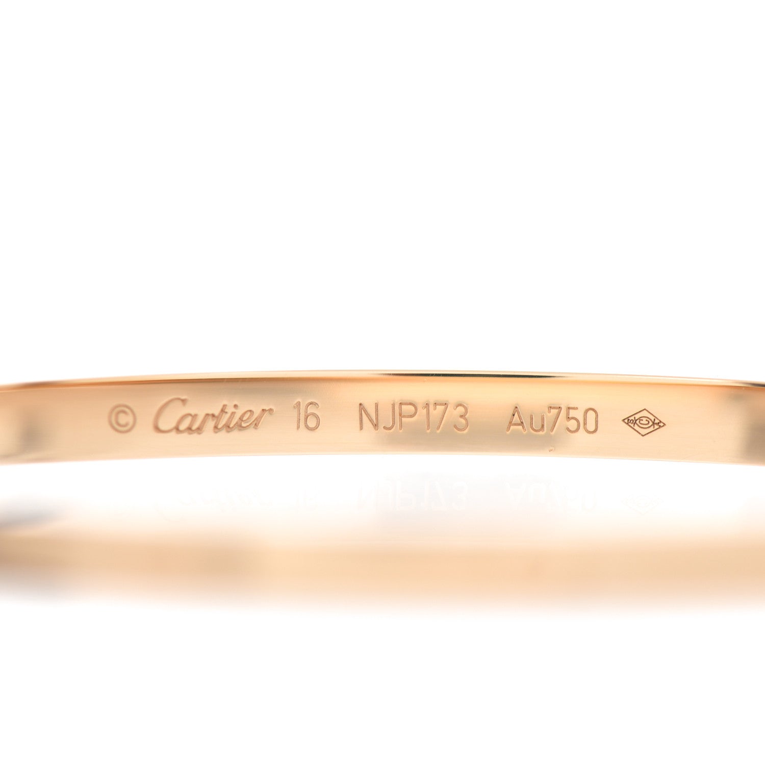 Cartier 18K Yellow Gold Small LOVE Bracelet 16 4 of 5
