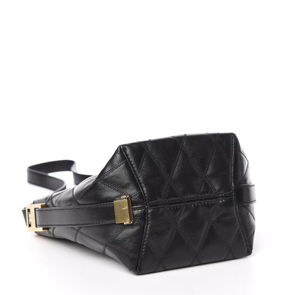 Givenchy Lambskin Quilted Mini GV Bucket Bag Black 4 of 11