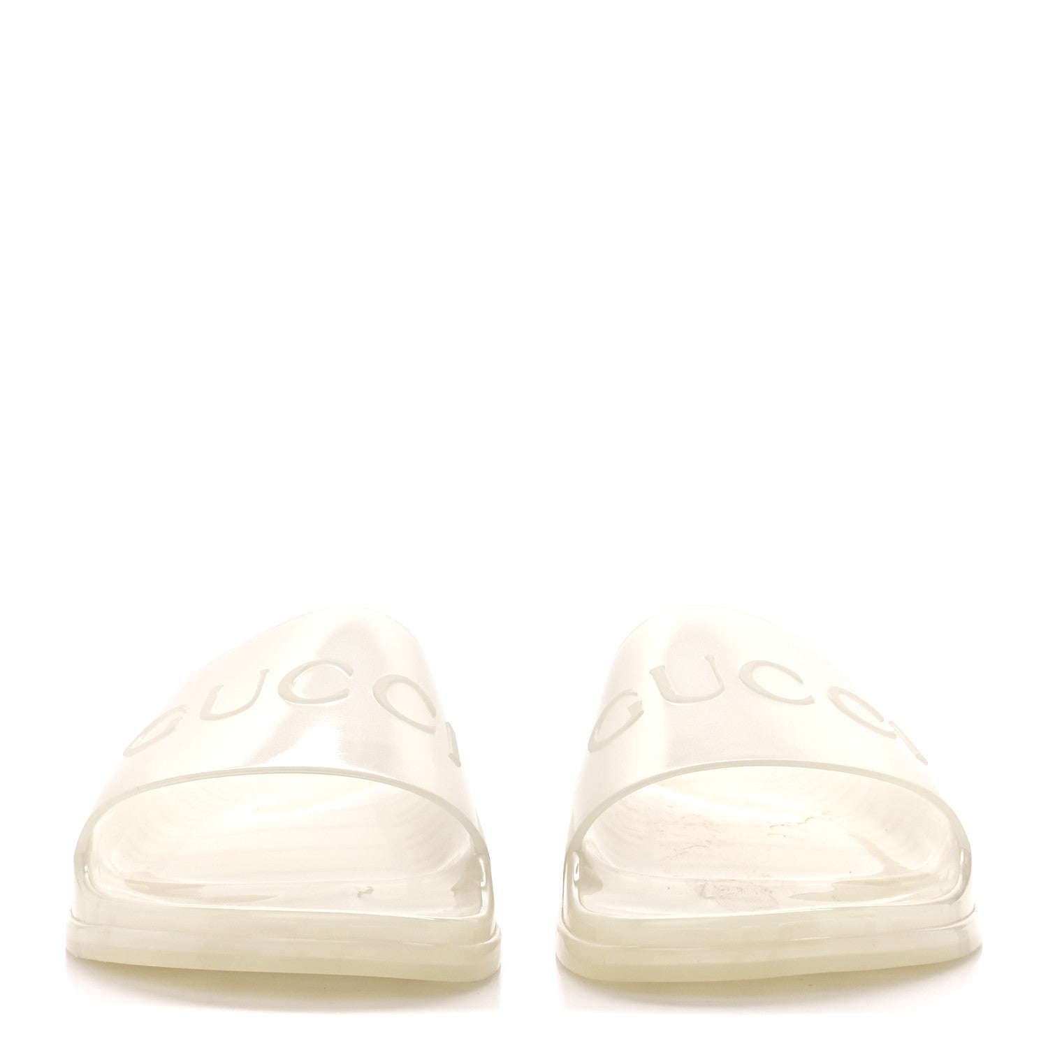 Gucci Rubber Mens Pursuit Slide Sandals 9 Transparent 2 of 11
